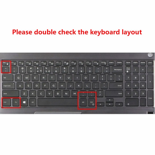 For 15.6 Inches Dell Ins15-7567 -R1545 7577 1050T Soft Ultra-thin Silicone Laptop Keyboard Cover Protector