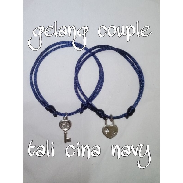 GELANG COUPLE TALI CINA (color navy) GELANG MURAH