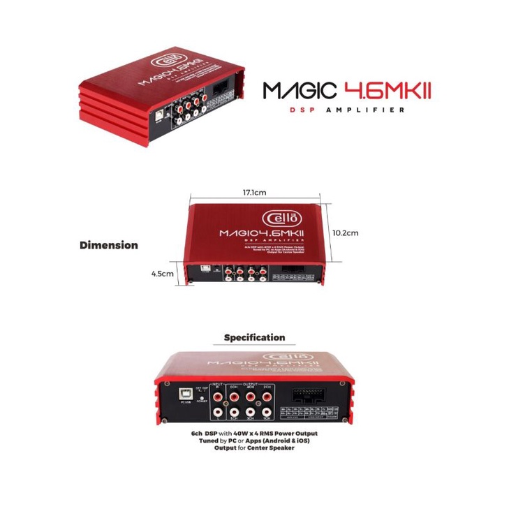 Cello Amplifier DSP Magic 4.6 MKii