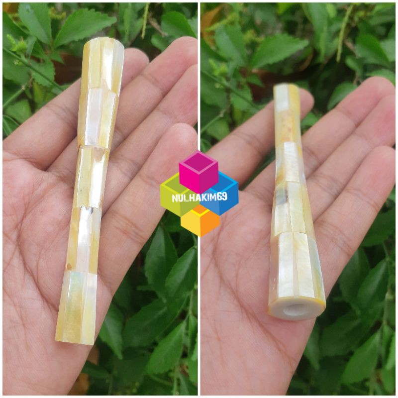 pipa cangklong fosil kulit kerang mutiara laut asli