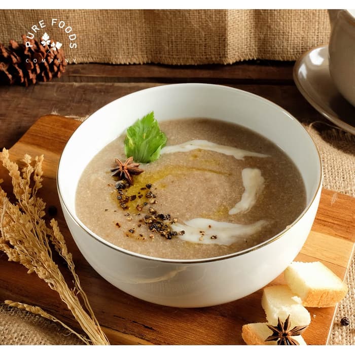 

READY - MUSHROOM SOUP ( ORGANIC CHICKEN BONE BROTH/GRASS FED BONE BROTH) 400ML - CHICKEN