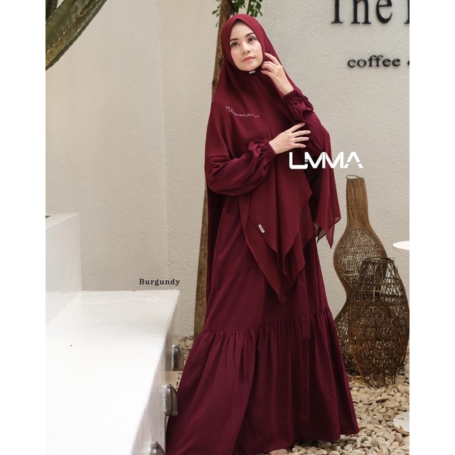 LADIES DRESS GAMIS POLOS UMMA SYARI