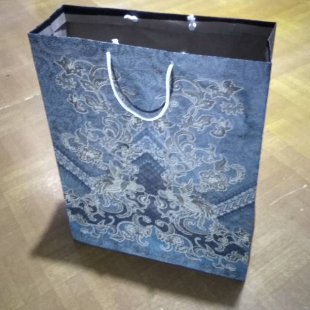 Jual Paper bag Batik Besar karton doff Biru Indonesia|Shopee Indonesia