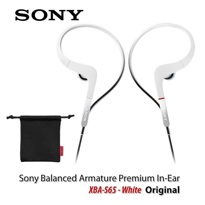 Sony XBA-S65 Balanced Armature Sport Headset Earphone XBAS65 Original