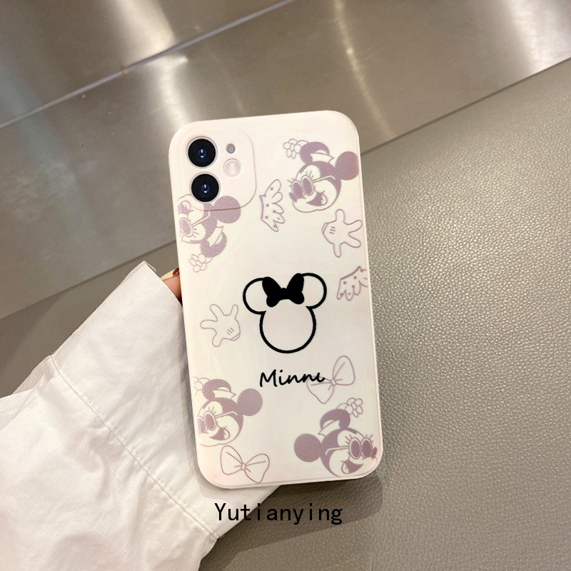 Soft Case Motif Kartun Mickey Minnie Untuk Xiaomi POCO F3 M3 Pro MI 11 Lite 10 10T Redmi 10 9A 10A Redmi Note 10 10s 10pro Max 9 8 9T 9C NFC POCO X3 Cover Penutup Mesin Cuci