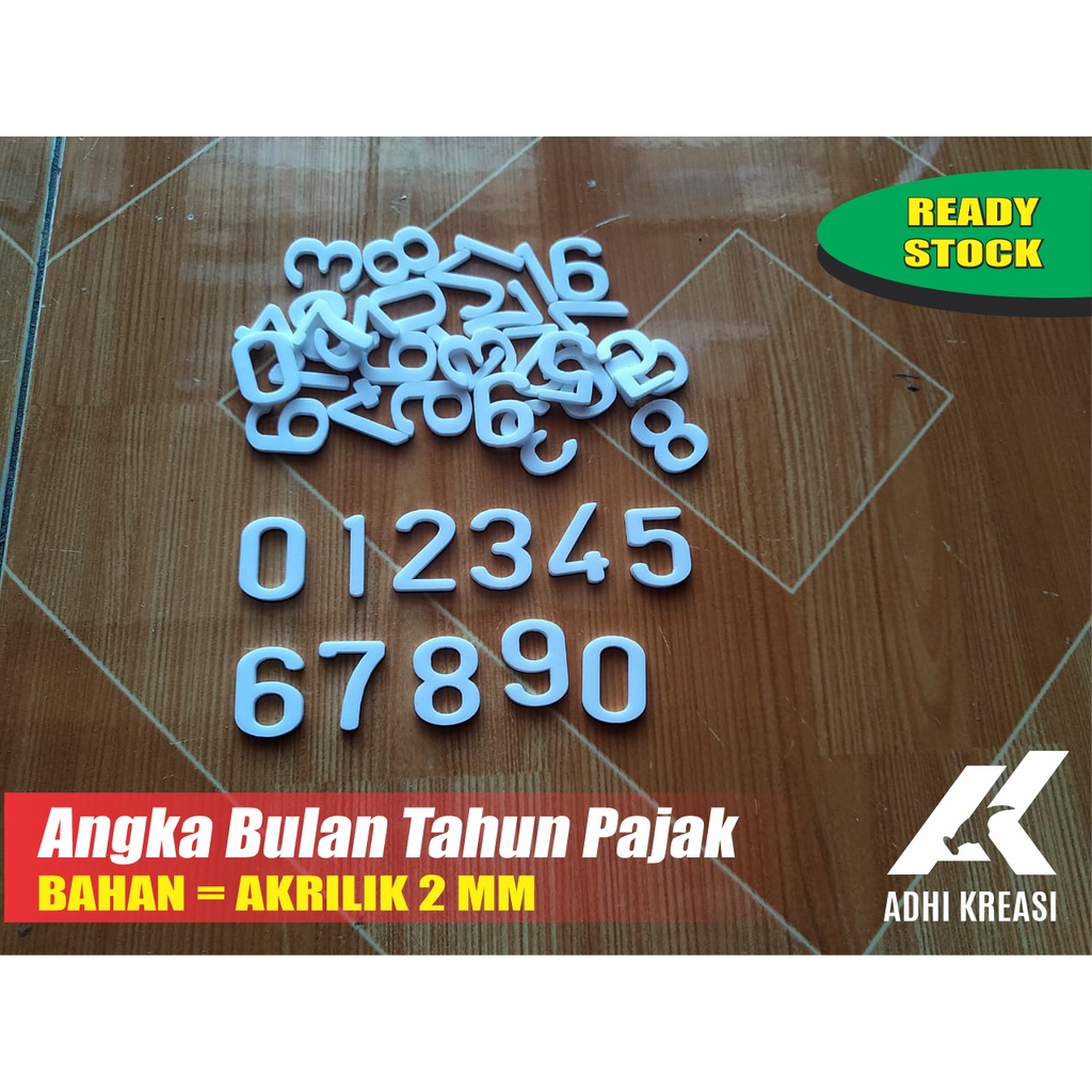 CETAKAN PLAT NOMOR ANGKA PAJAK / PLAT NOMOR AKRILIK / AKRILIK PLAT NOMOR/ MAL PLAT NOMOR/ USAHA PLAT