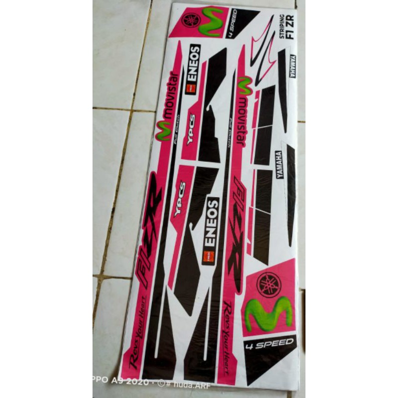 striping variasi/lis/stiker variasi YAMAHA FizR "Movistar"