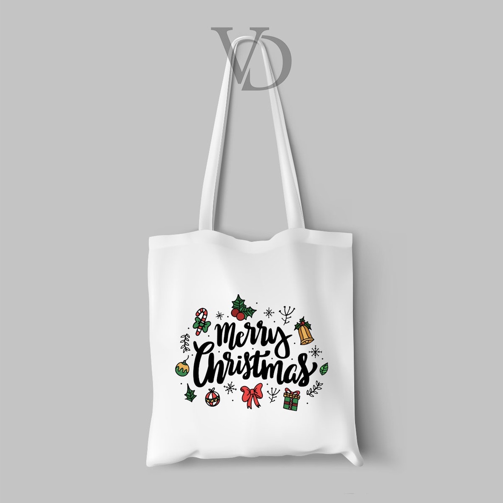 tote bag / tas natal / totebag kanvas / tas motif natal / CHRISTMAS EDITION1