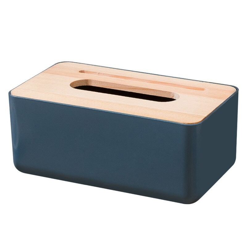 Grab Medan Kotak Tisu Kayu Solid Wooden Tissue Box ZB02015 RSCHEF Blue Holder Hp SmartPhone