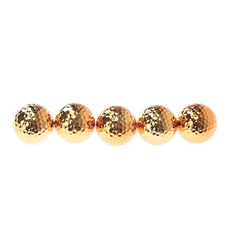 【Theredsunrisesiwy.id】1pc golf balls novel ball golf equipment gold color