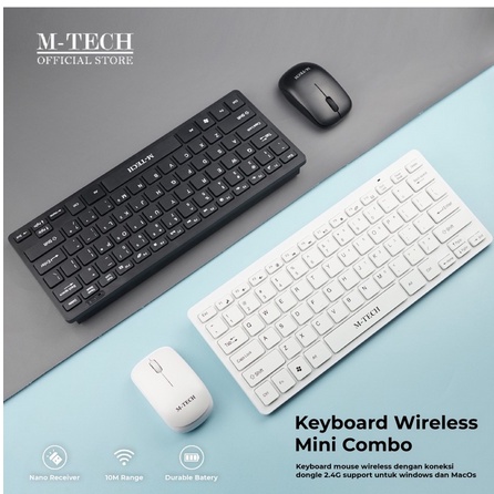 ITSTORE Keyboard Wireless Mini Slim M TECH STK 03/Keyboard Wireless Combo Mini STK-03 STK03