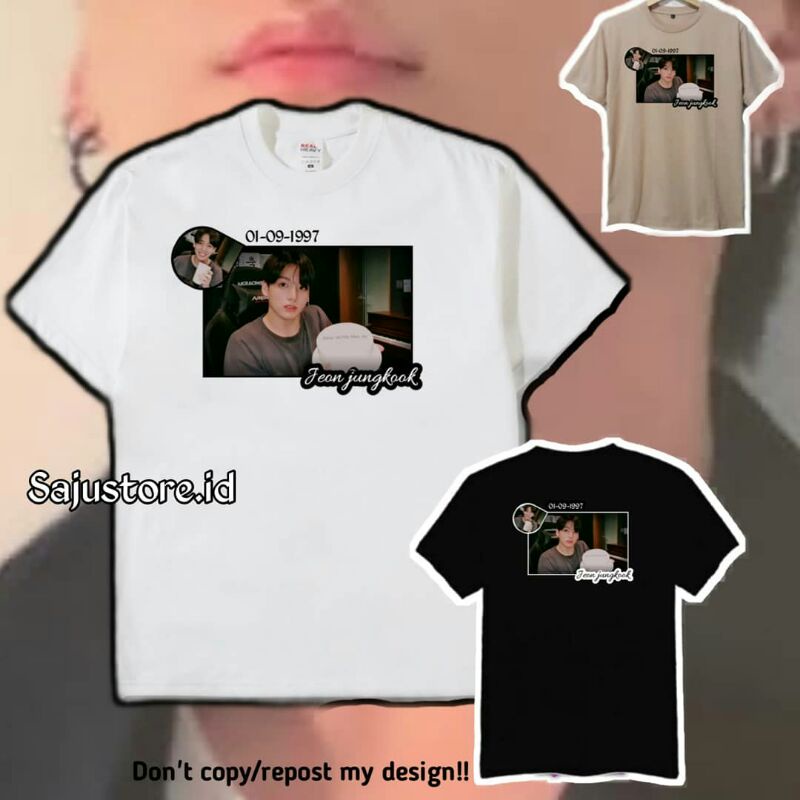 Tshirt,kaos, Jungkook BTS Live birthay +(Freebies ganteng)PREMIUM
