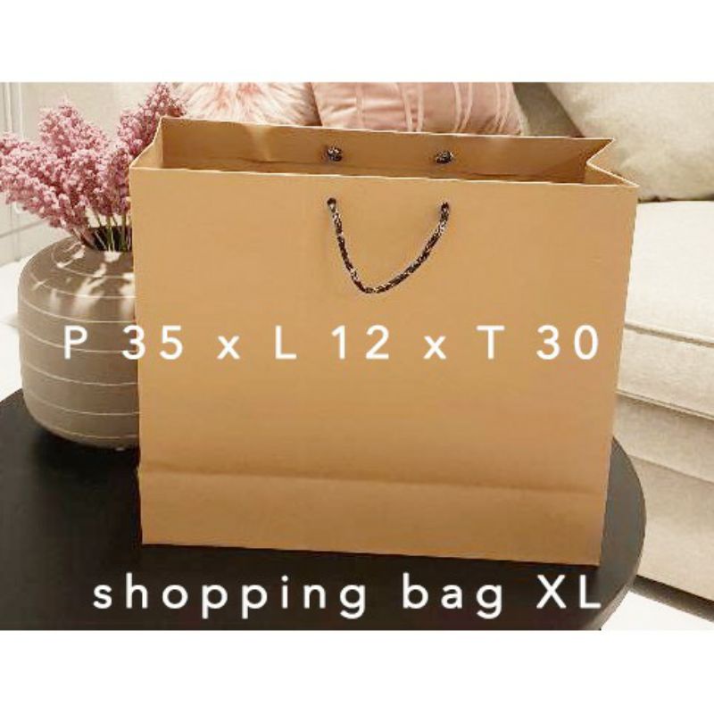 

paperbag paper bag coklat ukuran 35 x 30 tas kertas samson kraft shopping goodie