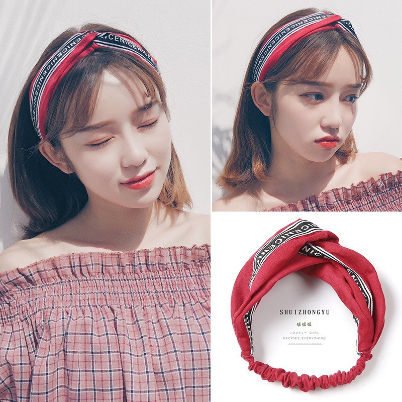 Mysterygirl - Jepit Rambut Bandana Bando Rambut Twilly Bag Polos Salur Bandana Simpul Ala Korea BANDANA KOREA Bando Bandana Simpul Korea Headband