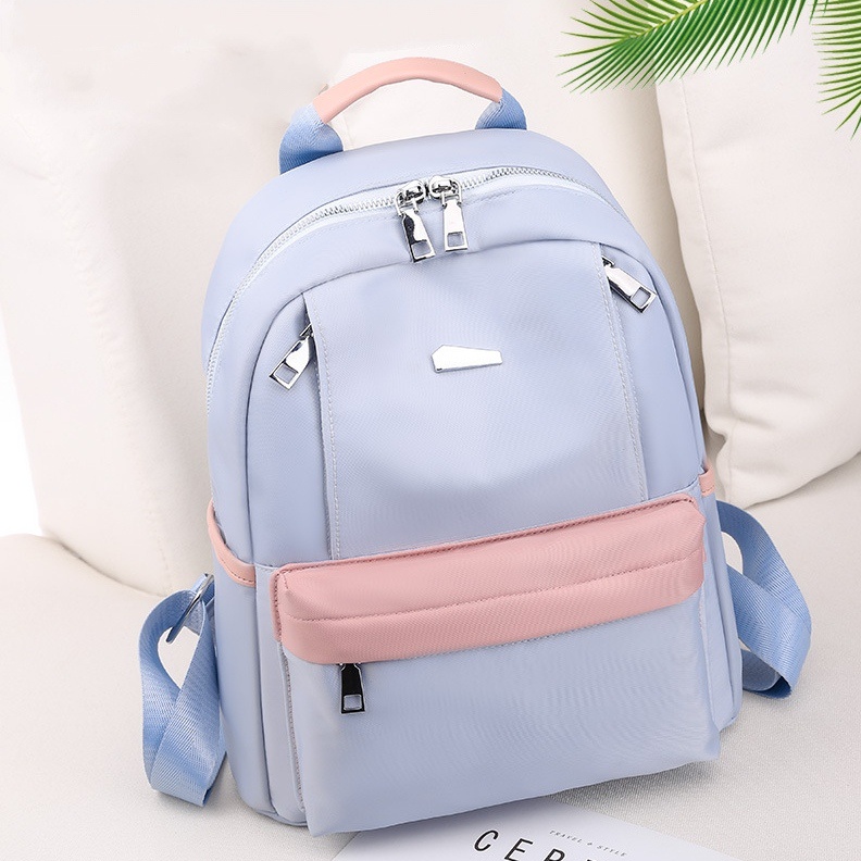 TAS RANSEL WANITA KOREA ANTI AIR BIRU BORRA GENDONG TA509B2 IMPORT PUNGGUNG CEWEK SEKOLAH KULIAH KERJA MURAH PREMIUM BATAM REMAJA BACKPACK KEKINIAN