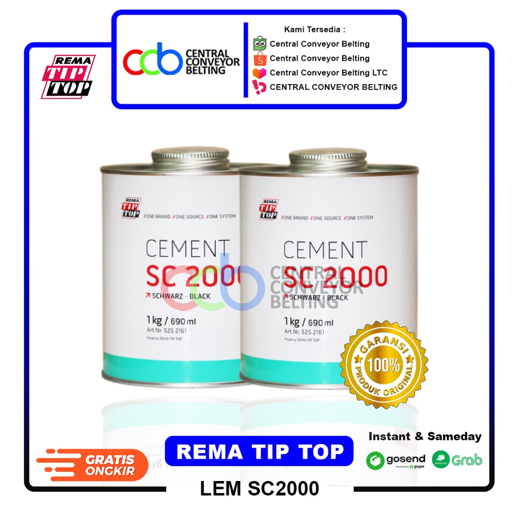 

Lem SC2000 Rema Tip Top Tanpa Hardener