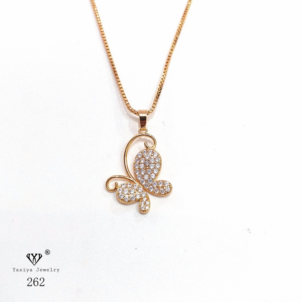 

Liontin buterflly perhiasan imitasi lapis emas 18K 262