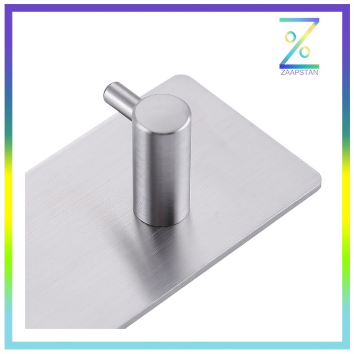 Gantungan Dinding Kapstok Hook Hanger Stainless Steel - H011A - Silver