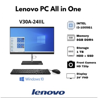 LENOVO PC All in One AIO V30A-24IIL i3 8GB 1TB HDD W10