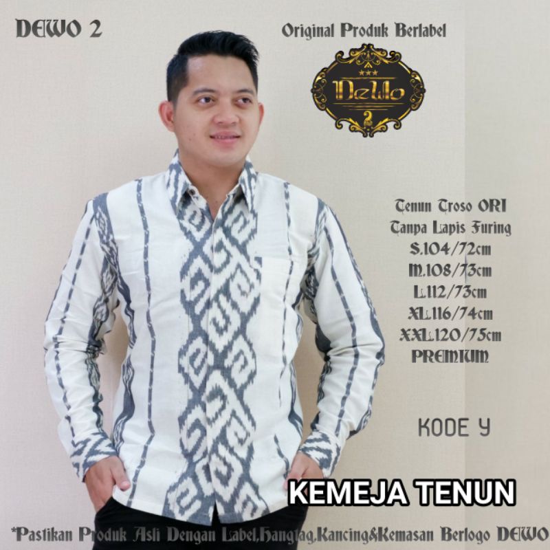 KEMEJA TENUN ORI TENUN TROSO KEMKO