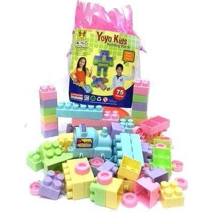 Mainan Edukasi Block Lego Yoyo isi 75 pcs | Shopee Indonesia