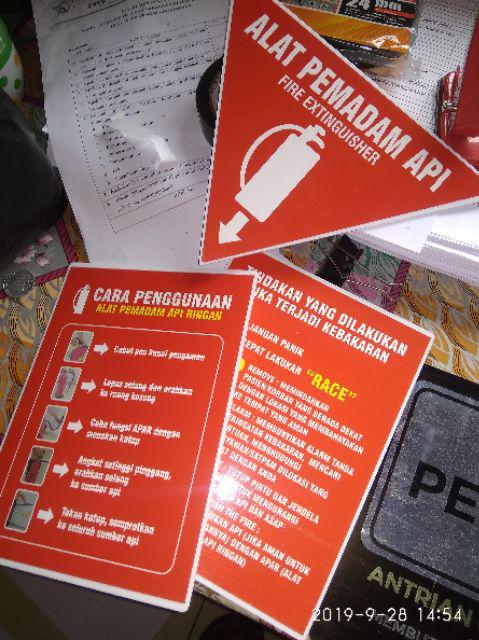 Akrilik Tanda Apar (penanda Alat Pemadam, Bukan Alat Pemadam, Bukan Apar)