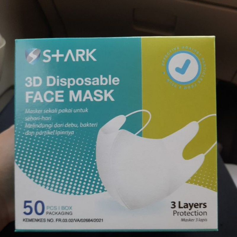 Masker Duckbill Hitam Stark isi 50pcs