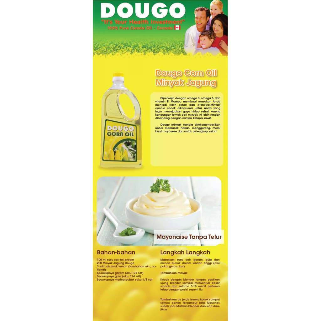 Dougo Corn Oil 1 Liter (Sertakan Packing Tambahan - Baca Deskripsi)