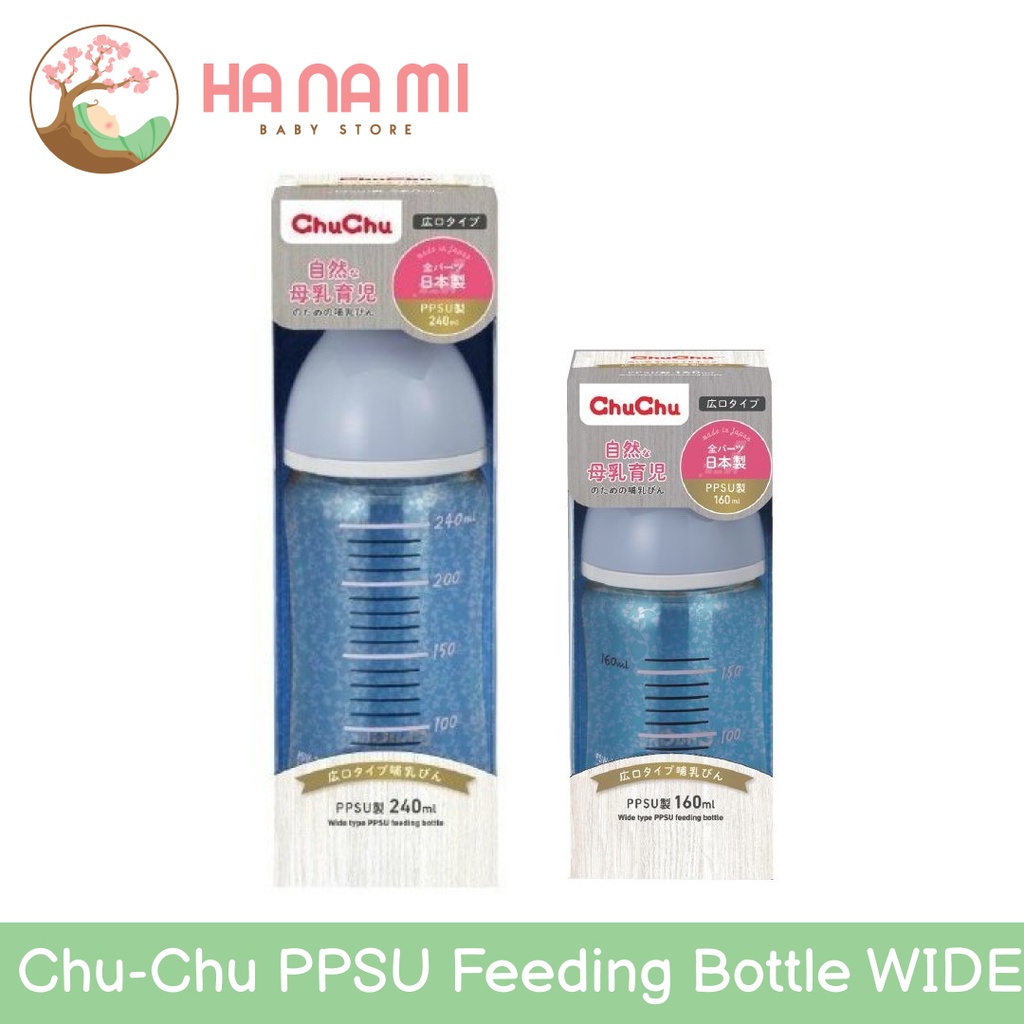 Chu-Chu PPSU Feeding Bottle WIDE (Botol Susu Bayi)