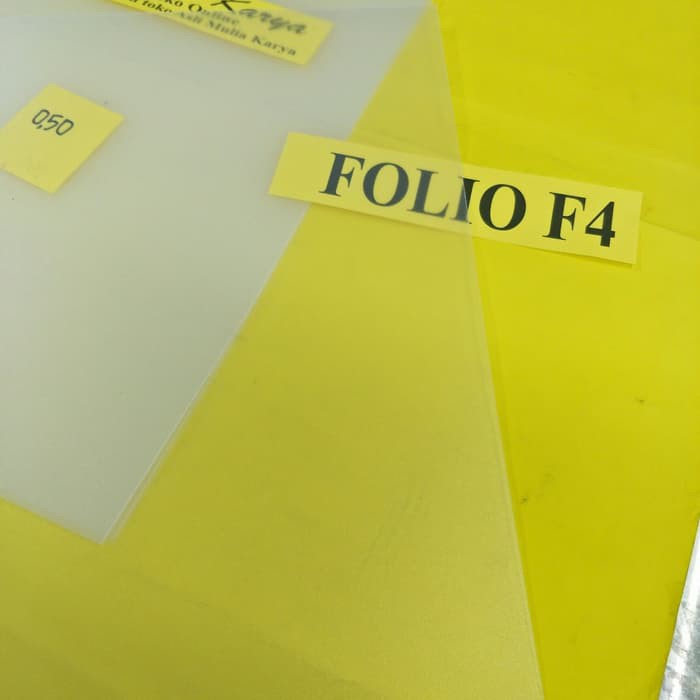 

Plastik F4 Jilid Mika Kaku Bening Doff Dove 0.50 Murah