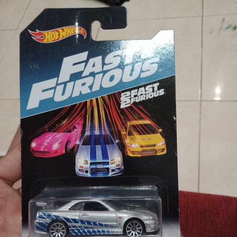 Hot Wheels Nissan Skyline GT-R (R34) 2fast 2furious  Fast & Furious series tahun 2016