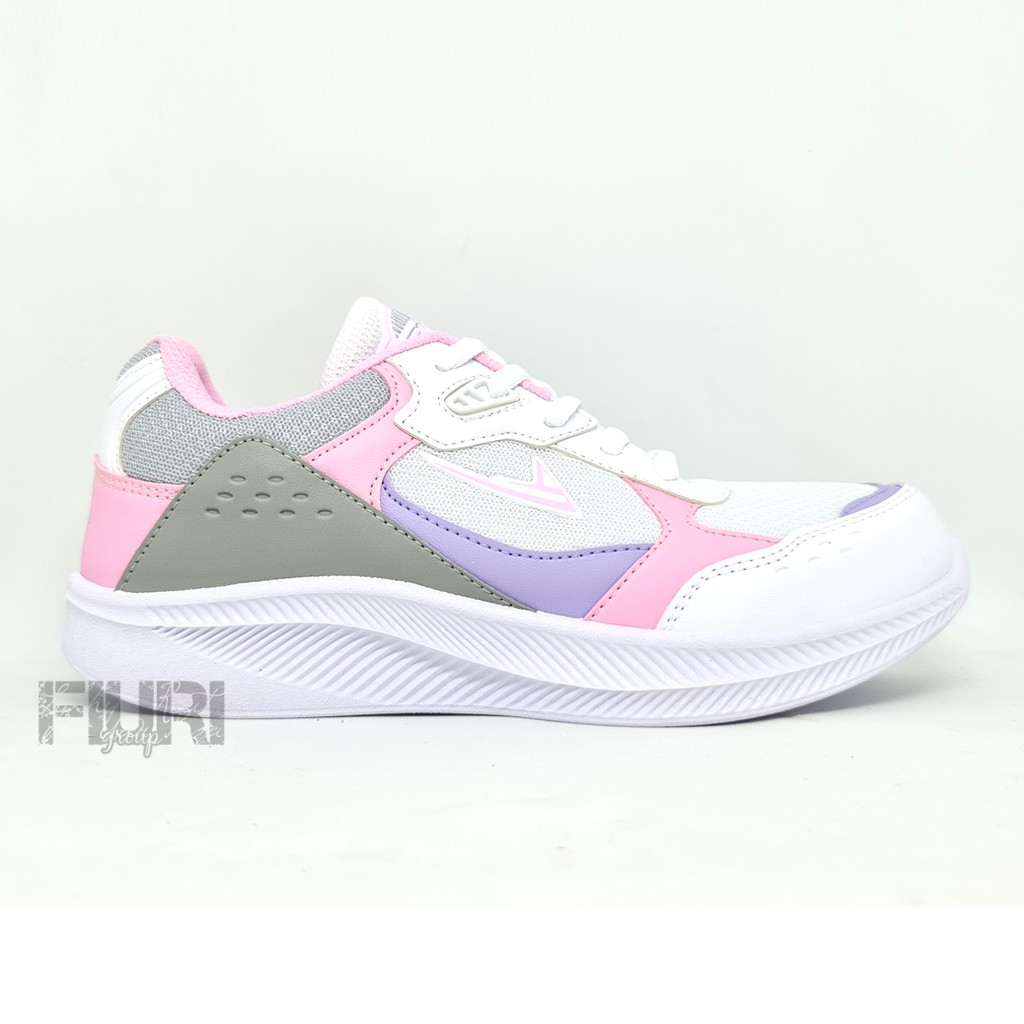 FIURI - Pro ATT Original - XP 09 Putih L.Pink 37-40 - Sepatu Kets Wanita - Sepatu Sneakers Wanita - Sepatu Olahraga Sport Wanita - Sepatu Casual - Sepatu Jogging Lari Fitness Gym Senam Wanita - Sepatu Cewek - Sepatu Sekolah Bertali SD SMP SMA