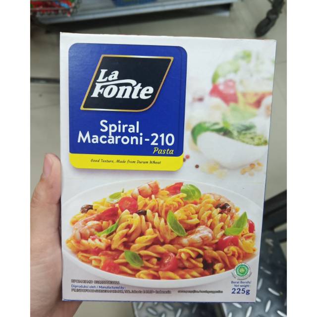 

LA FONTE Spiral Macaroni 210 - 225 gr - makaroni - pasta