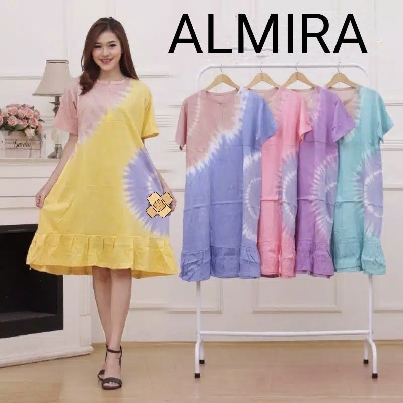 (COD)daster rempel ALMIRA/daster busui/daster kaos tebal/daster bumil/daster murah