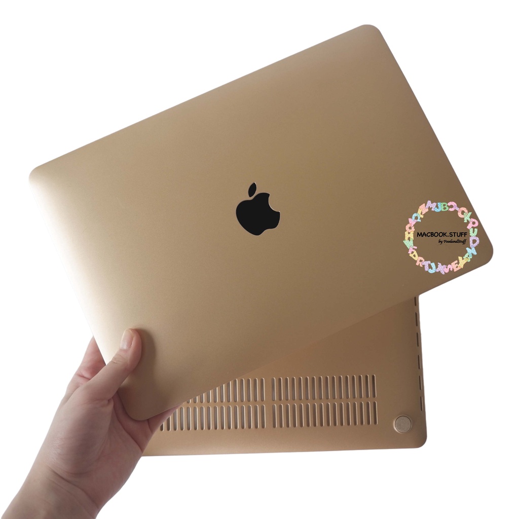 MACBOOK Case METALIC GOLD NEW AIR PRO RETINA 11 12 13 14 15 16 INCH NON /  WITH CD ROOM / TOUCHBAR / TOUCH ID / M1 2020 2021 2022