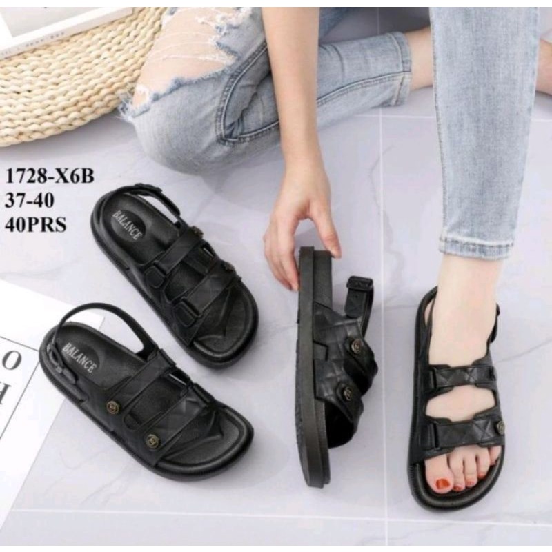 TERLARISS... SEPATU SANDAL GUNUNG JELLY KARET BALANCE 1728- HYS 8868
