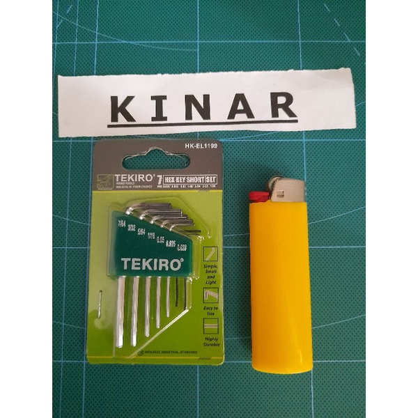 kunci L Tekiro elektronik set 7 pcs ( inch )