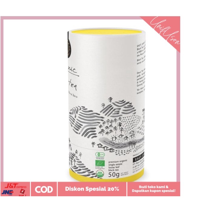 

⭐COD⭐ East Java & Co - BLACK TEA Organic 50gr Loose Leaf Teh Hitam Organik