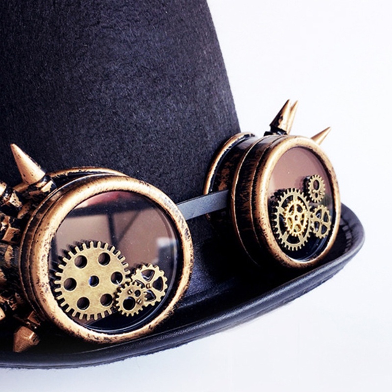 Topi Kacamata Gaya Punk Gothic Vintage Untuk Dekorasi Pesta Halloween