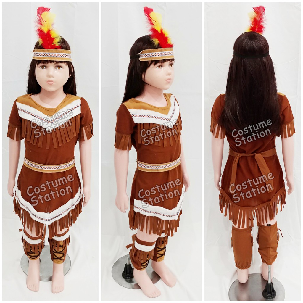 Kostum Indian LP / Costume Native American Indian anak perempuan cewe