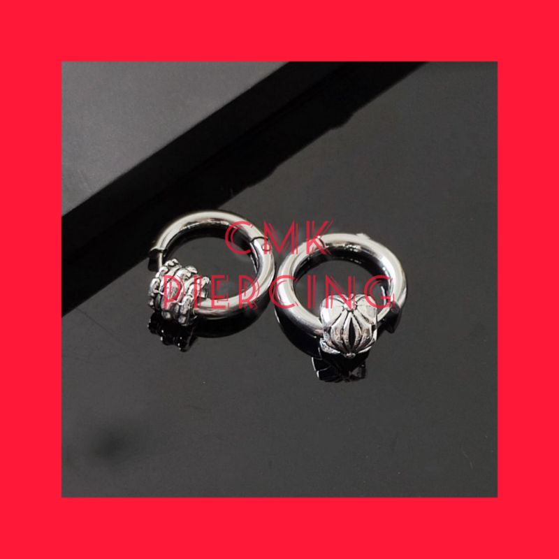 Anting Tusuk Model Hoop Bulat Cewek Dan Cowok Ala Korea