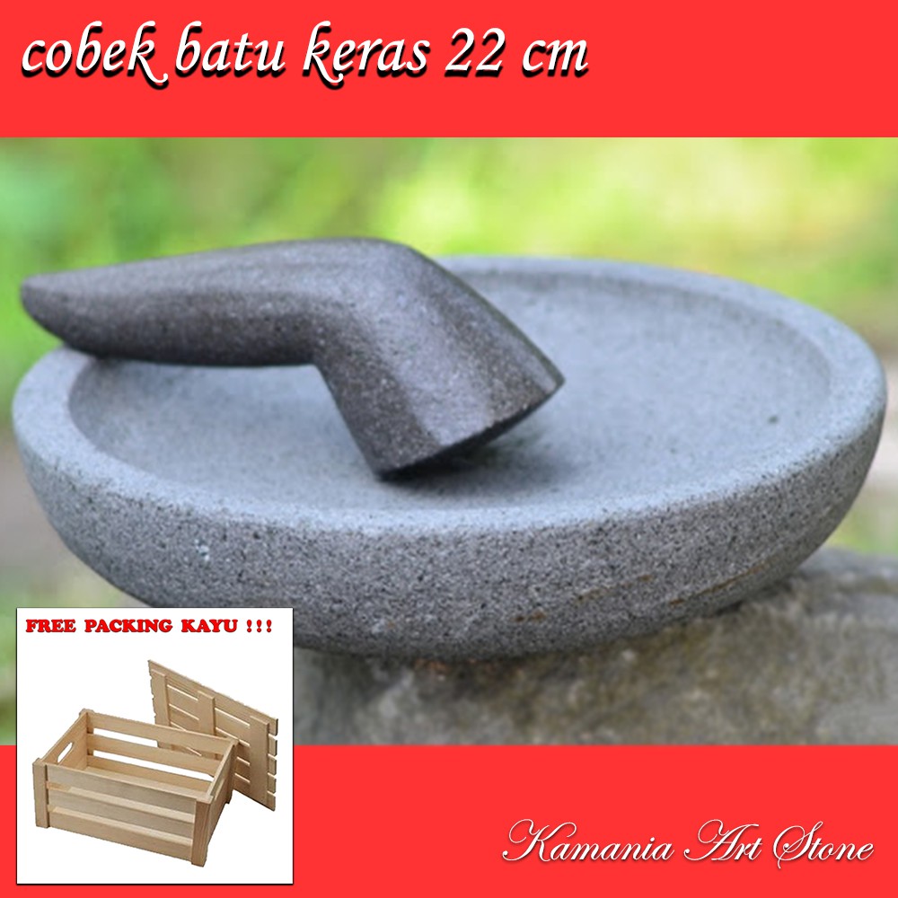 cobek batu asli dan ulekan super Muntilan