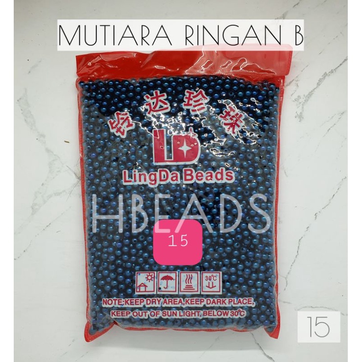 MR1236 | 20 gram Mutiara Ringan B Ling Da Beads