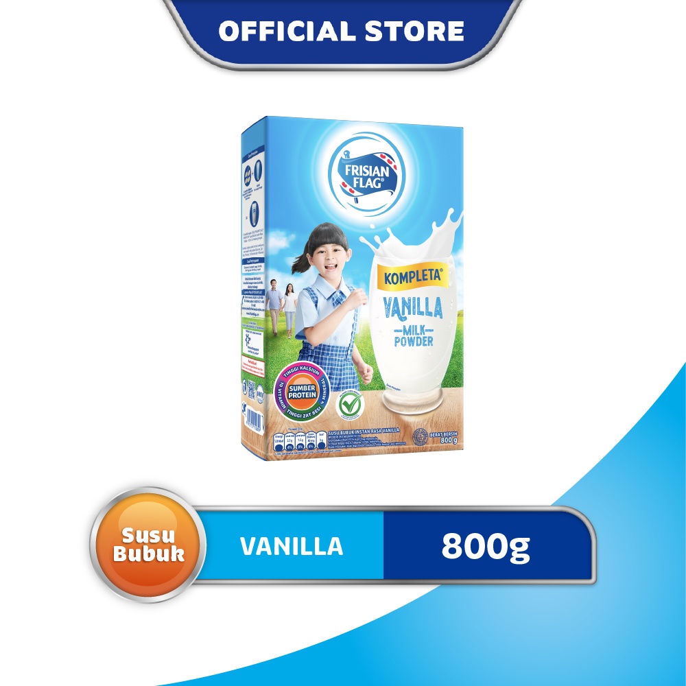 

Frisian Flag Susu Bubuk Keluarga Kompleta Vanilla 800g - 1 pcs