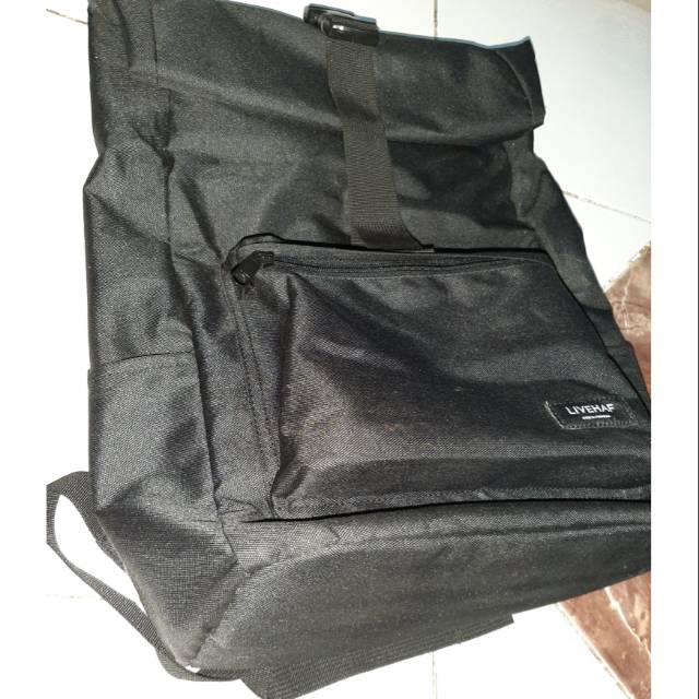 Tas Livehaf Day Roll Top Black v1