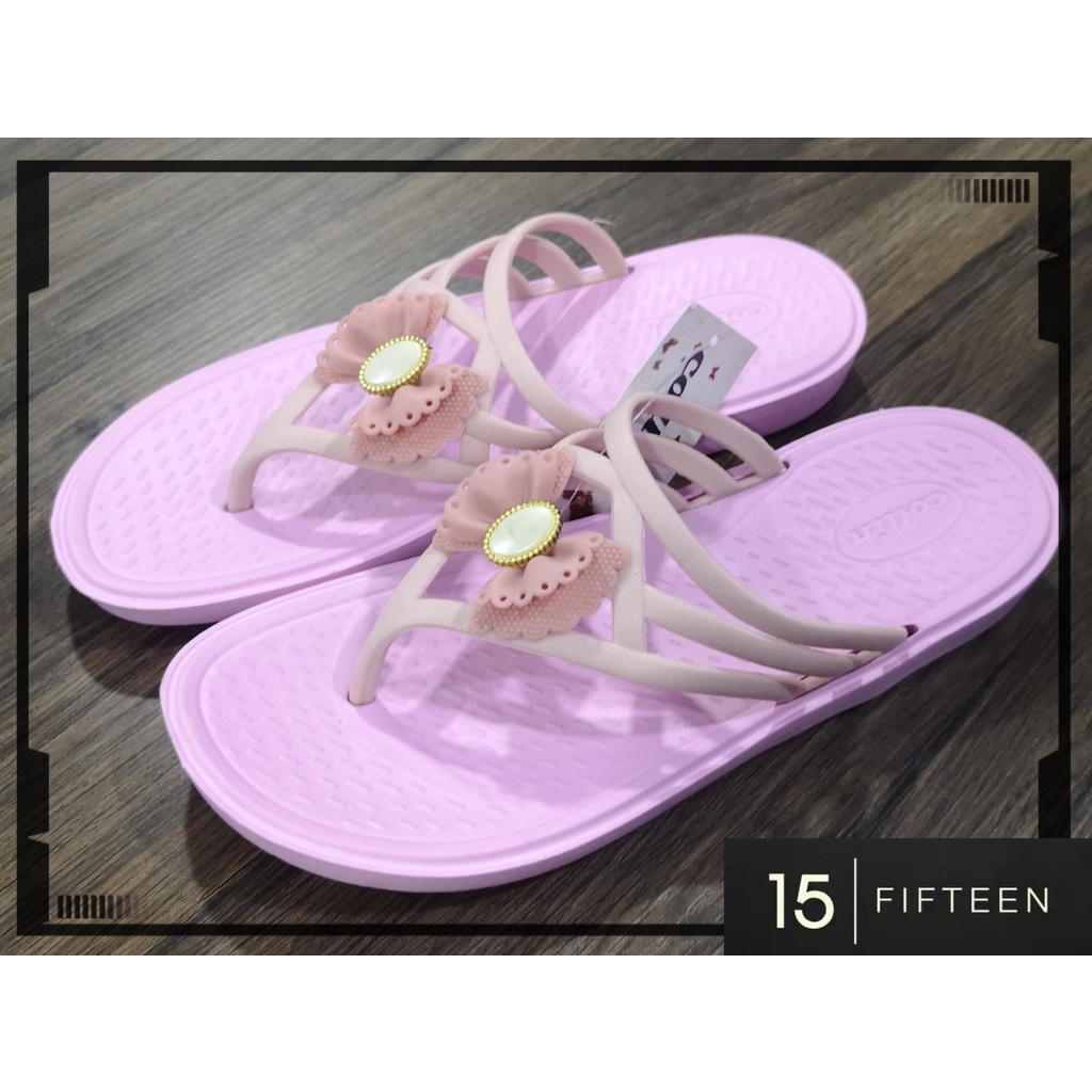 15 SHOP --- Sandal Jepit Wanita  Sendal Cewek Selop Slip Sandal 8350-1