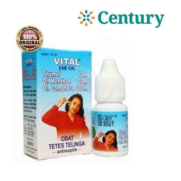 VITAL EAR OIL / PERADANGAN TELINGAN / ANTISEPTIK TELINGA / INFEKSI TELINGA / CEGAH INFEKSI TELINGA