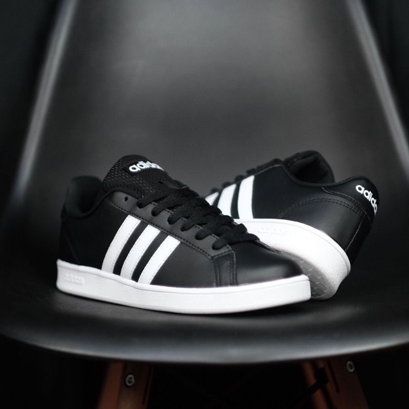 Adidas Grand Court Black White Original OEM / Sepatu Sneakers Pria Original