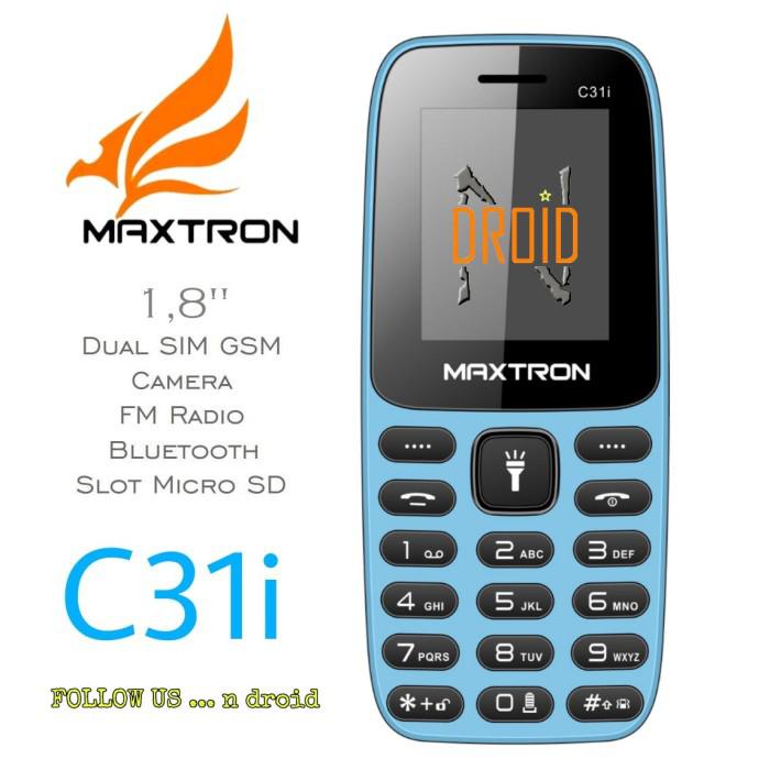 Hp Maxtron C31I - Hp Candybar Dual Sim Gsm - Hp Murah - Black