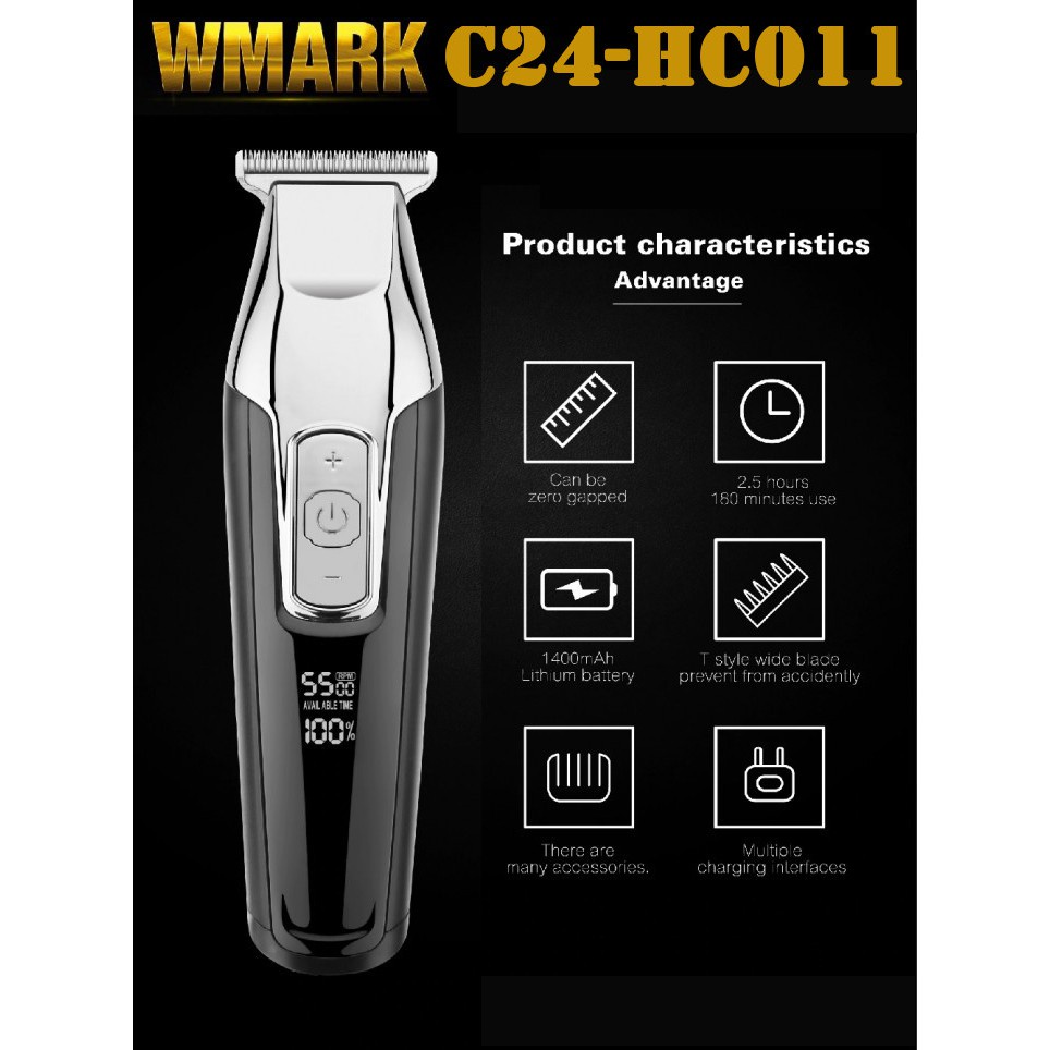 WMARK C24-HC011 Hair Detailer &amp; Trimmer - Mesin Pangkas Alat Cukur Rambut